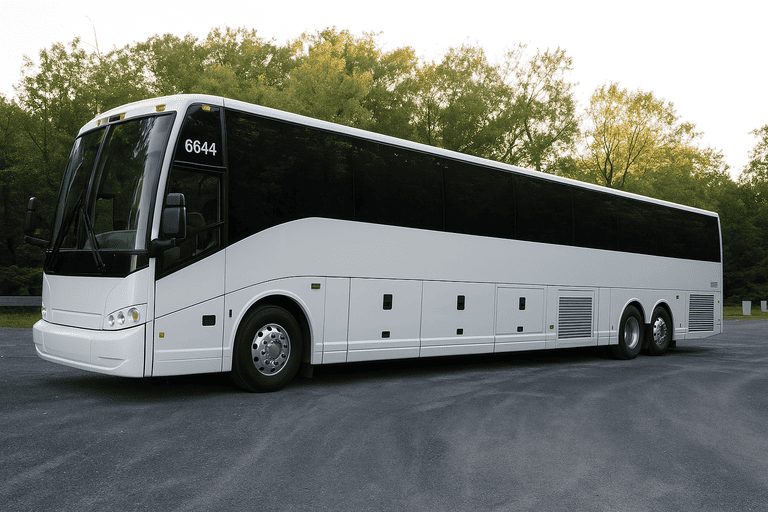 exterior of Arlington Minibus Company coach bus