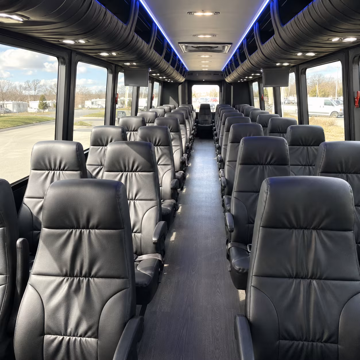 arlington 25 passenger minibus inside
