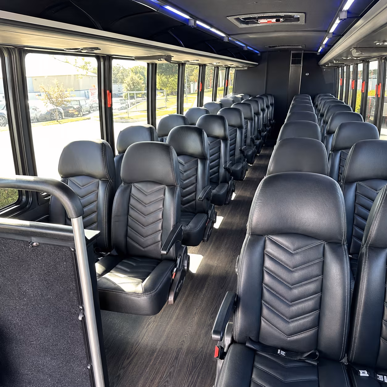 arlington 25 passenger minibus interior