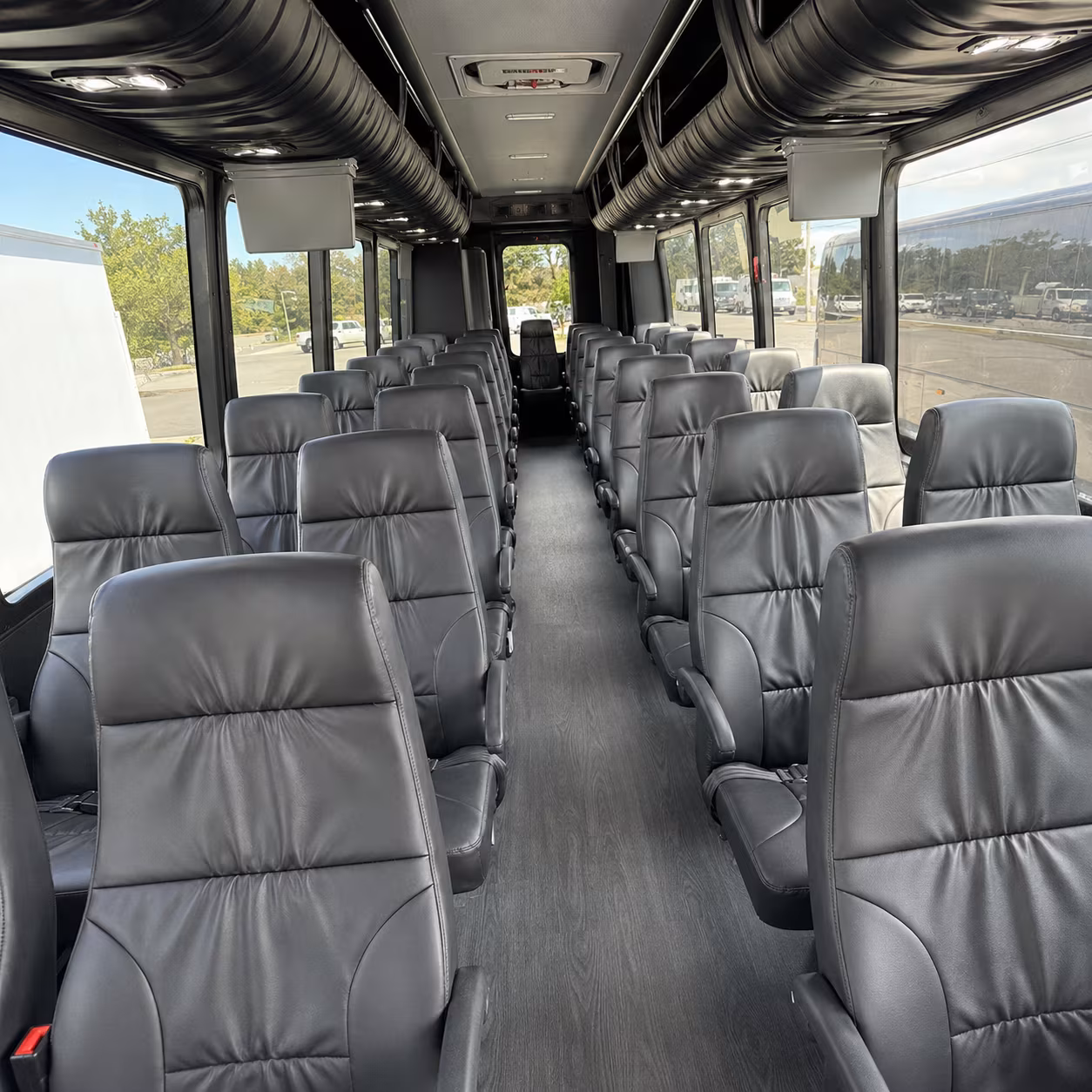 arlington 28 passenger minibus inside