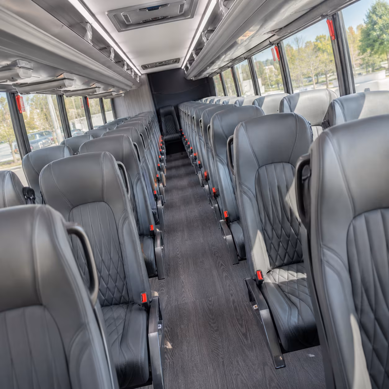 arlington 35 passenger minibus inside