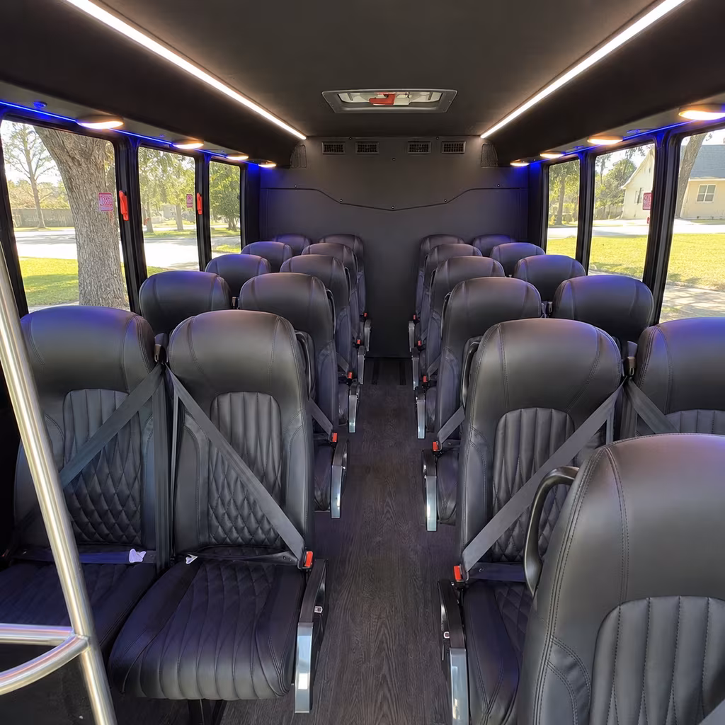 arlington 35 passenger minibus interior