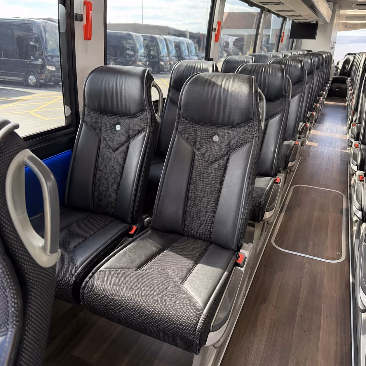 arlington 40 passenger charter bus interior