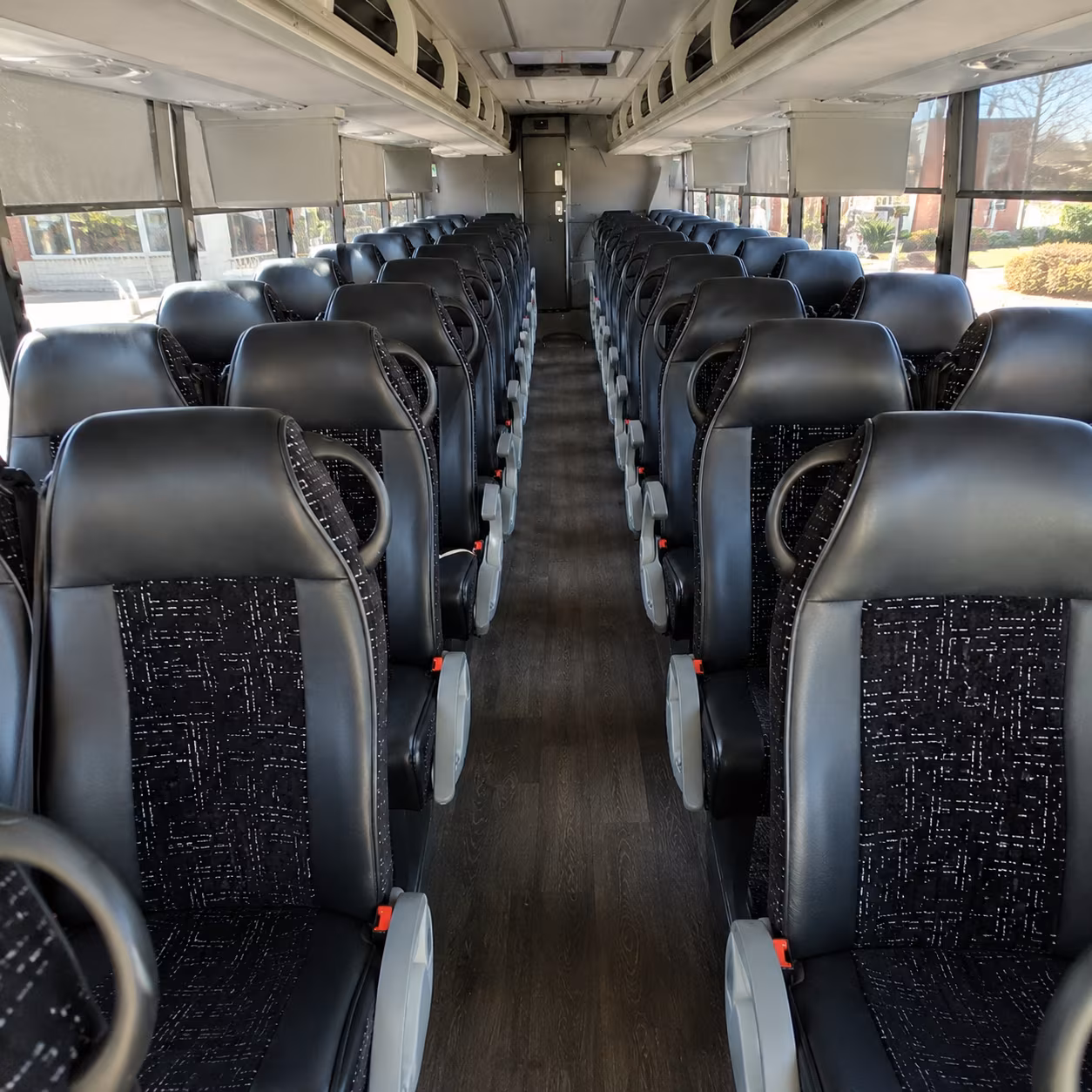 arlington 54 passenger charter bus inside