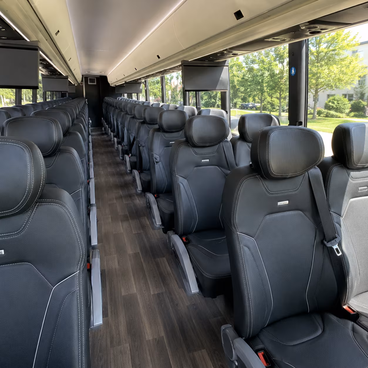 arlington charter bus interior
