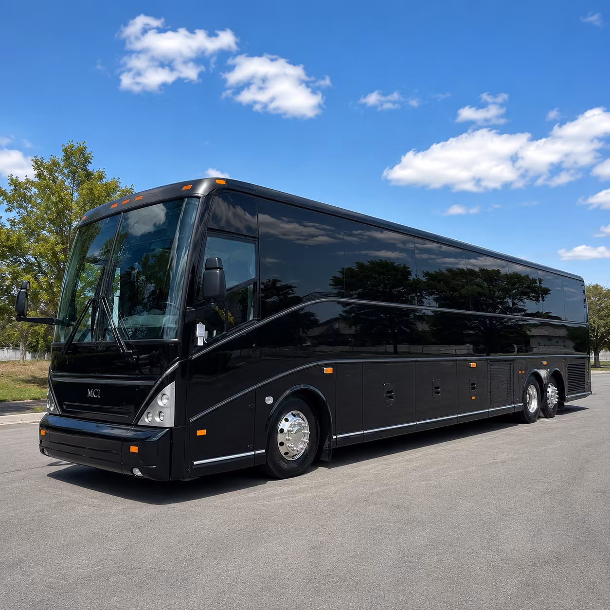 arlington long distance charter bus rental
