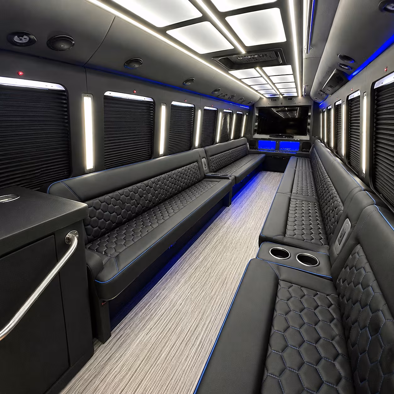 arlington party bus interior