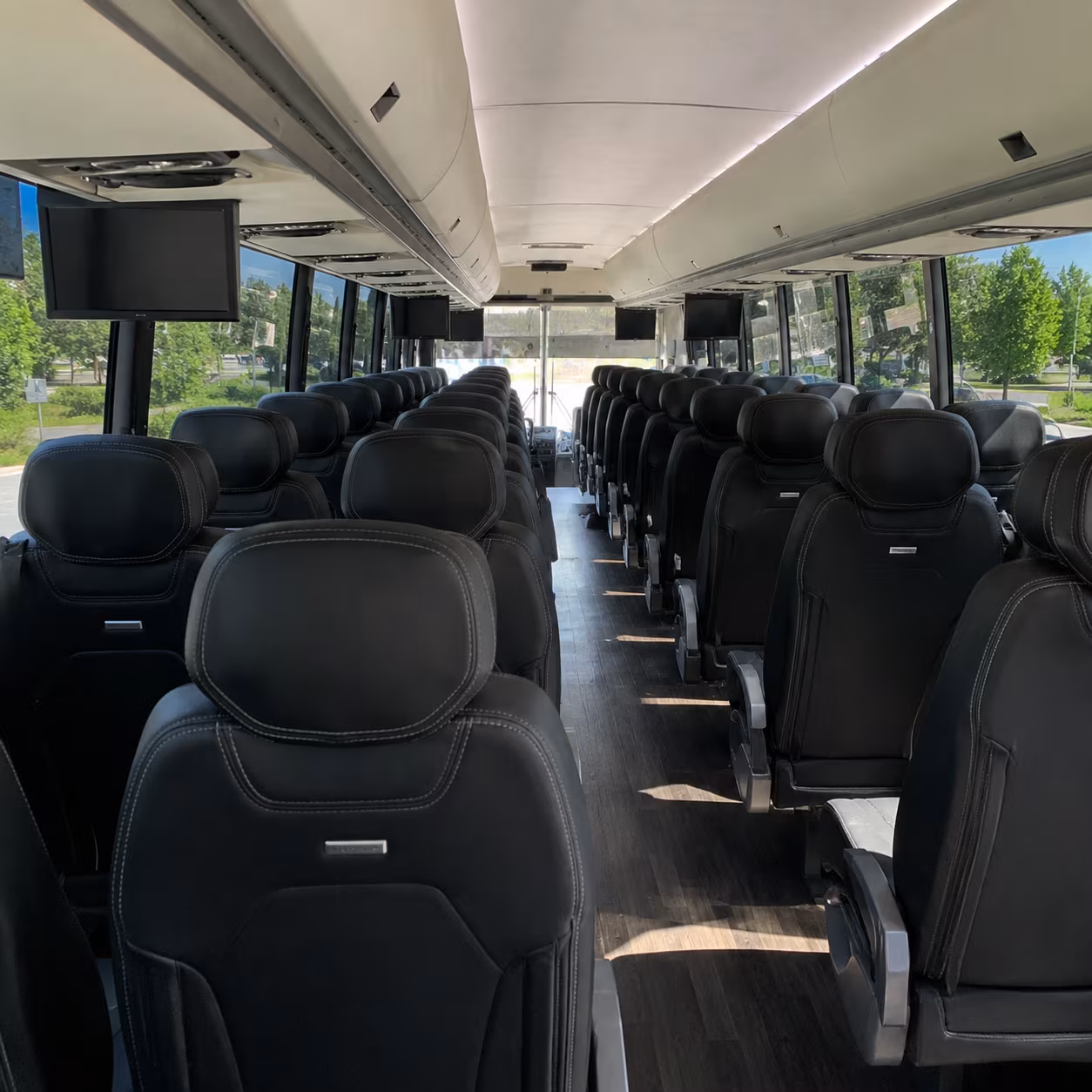 arlington wedding charter bus rental
